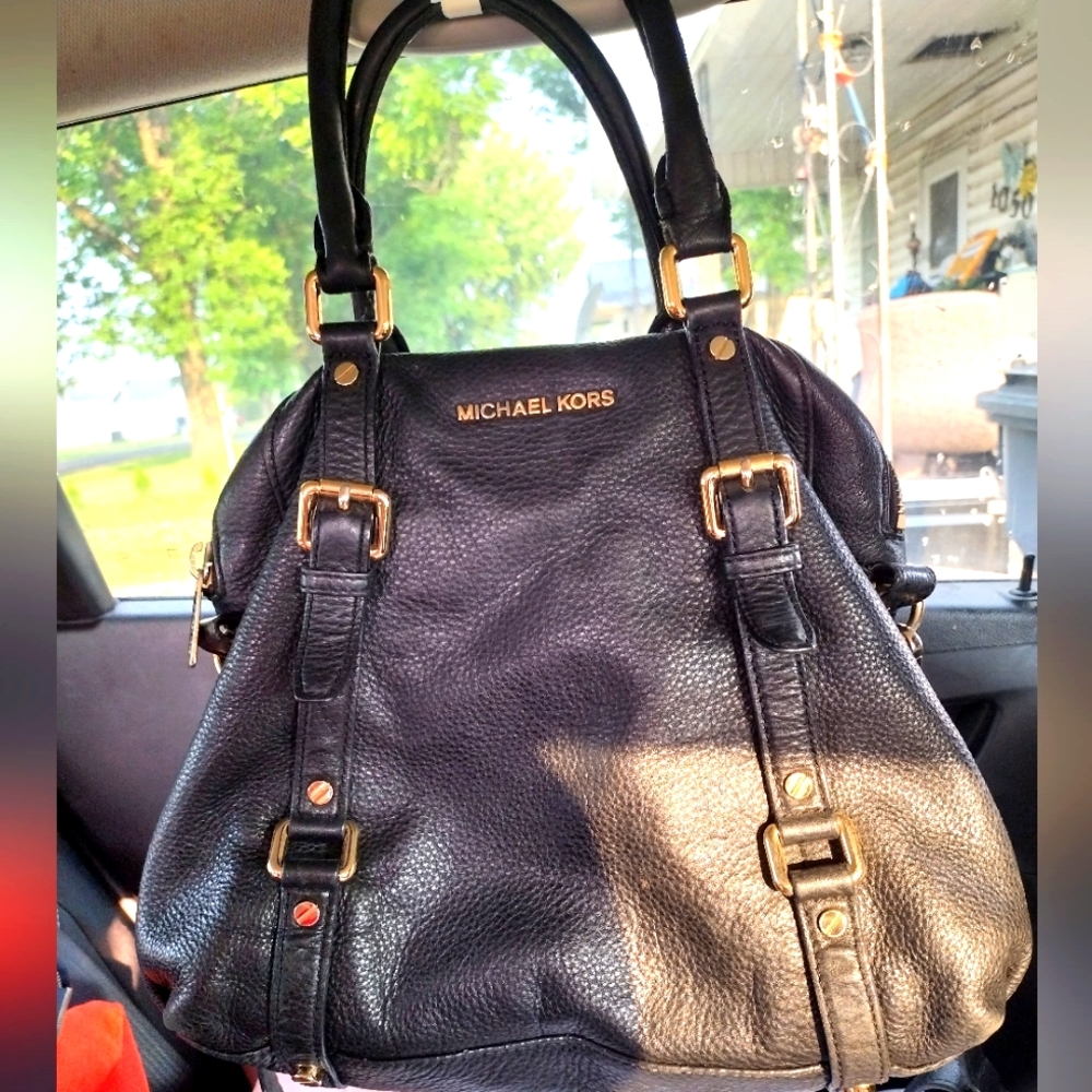Michael Kors Bedford Bowling Bag Black